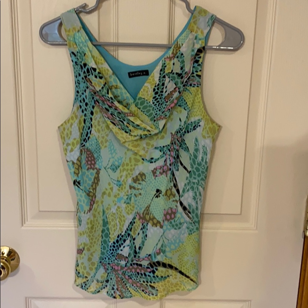 BENTLEY A. TANK TOP TURQUOISE SIZE 10